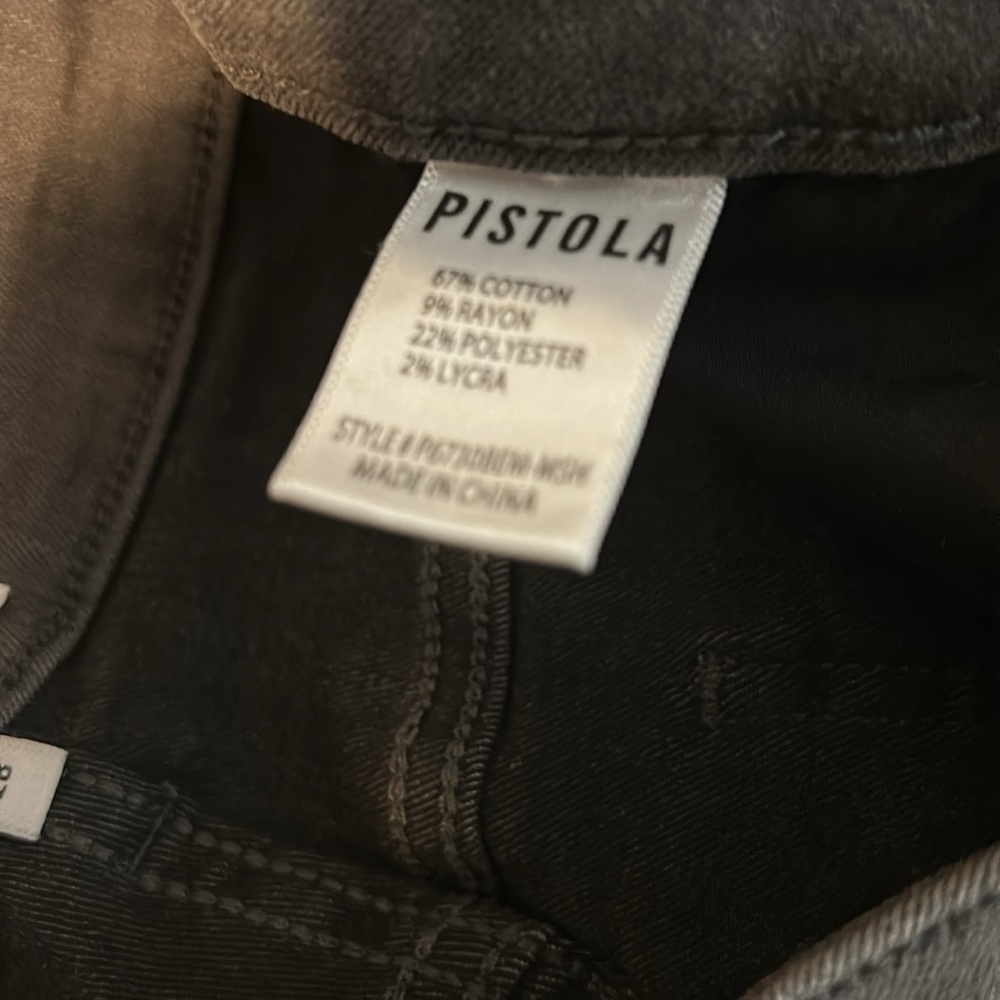 Pistola Skinny Light Distressed Gray Jean 28 New With Tags - Picture 8 of 9
